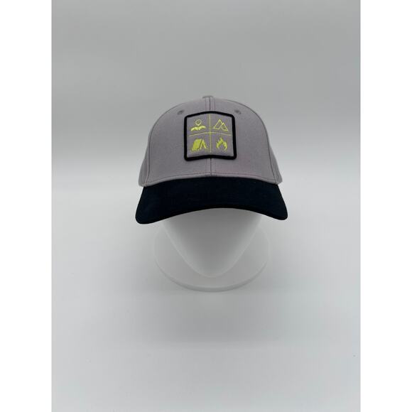 Alpine Design Strapback Hat Adjustable NWT Gray and Black With Logo - Picture 1 of 5